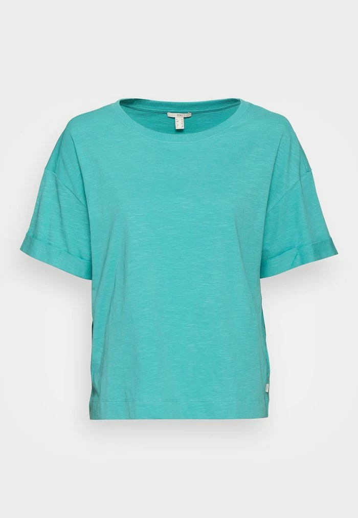 Edc By Esprit ICONIC - Basic T-shirt - Aqua Green 4 Edc By Esprit ICONIC - Basic T-shirt - Aqua Green - Image 4
