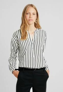 Edc By Esprit STRIPE - Long Sleeved Top - Off White