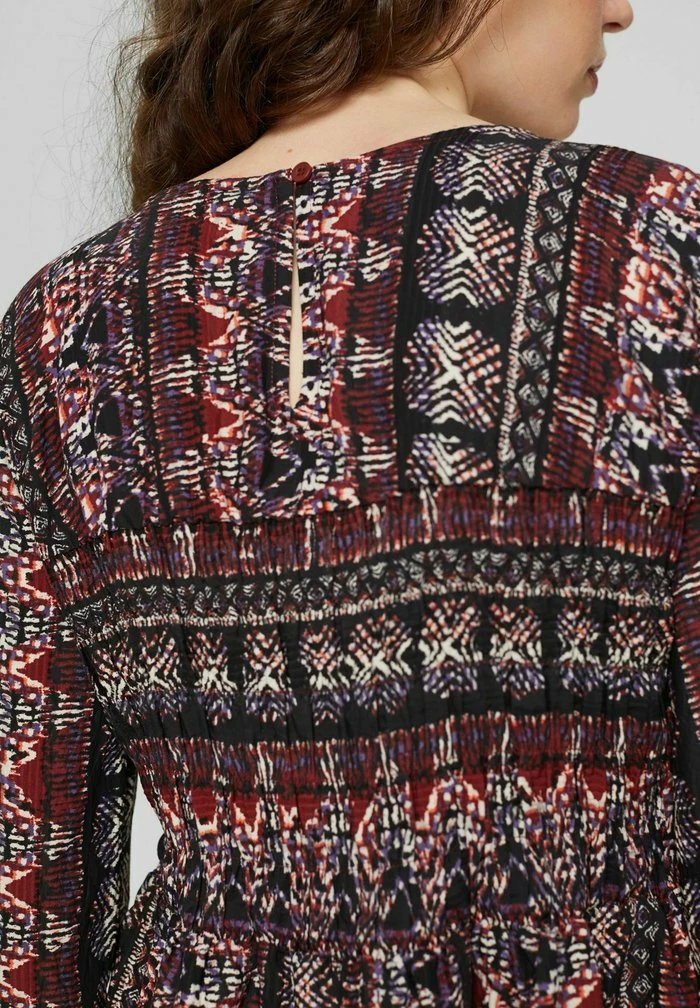 Edc By Esprit MIT SMOK DETAILS - Blouse - Garnet Red 5 Edc By Esprit MIT SMOK DETAILS - Blouse - Garnet Red - Image 5