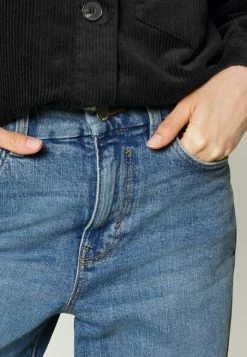 Edc By Esprit WIDE LEG HIGH RISE - Flared Jeans - Blue Medium Wash -edc by Esprit Shop 57ab9e11948a4d529f847b327e8698fd