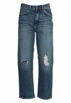 Edc By Esprit DAD FIT - Straight Leg Jeans - Blue Dark Wash