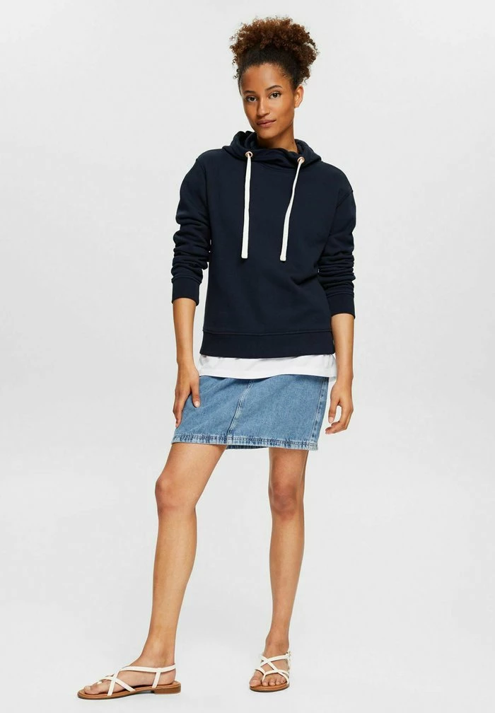 Edc By Esprit Hoodie - Navy 2 Edc By Esprit Hoodie - Navy - Image 2