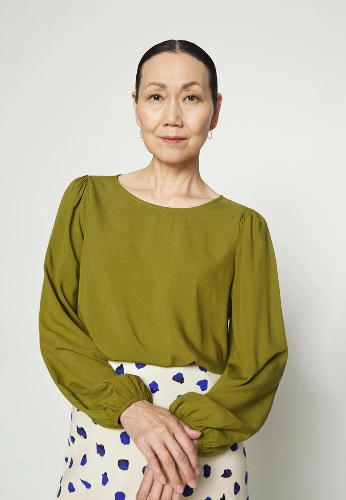 Edc By Esprit Blouse - Olive 4 Edc By Esprit Blouse - Olive - Image 4