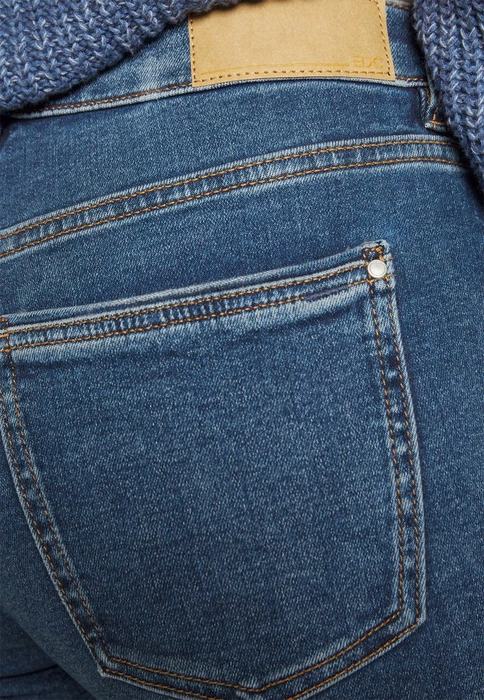 Edc By Esprit MEDIUM RISE HIGH STRETCH - Slim Fit Jeans - Blue Dark Wash 6 Edc By Esprit MEDIUM RISE HIGH STRETCH - Slim Fit Jeans - Blue Dark Wash - Image 6