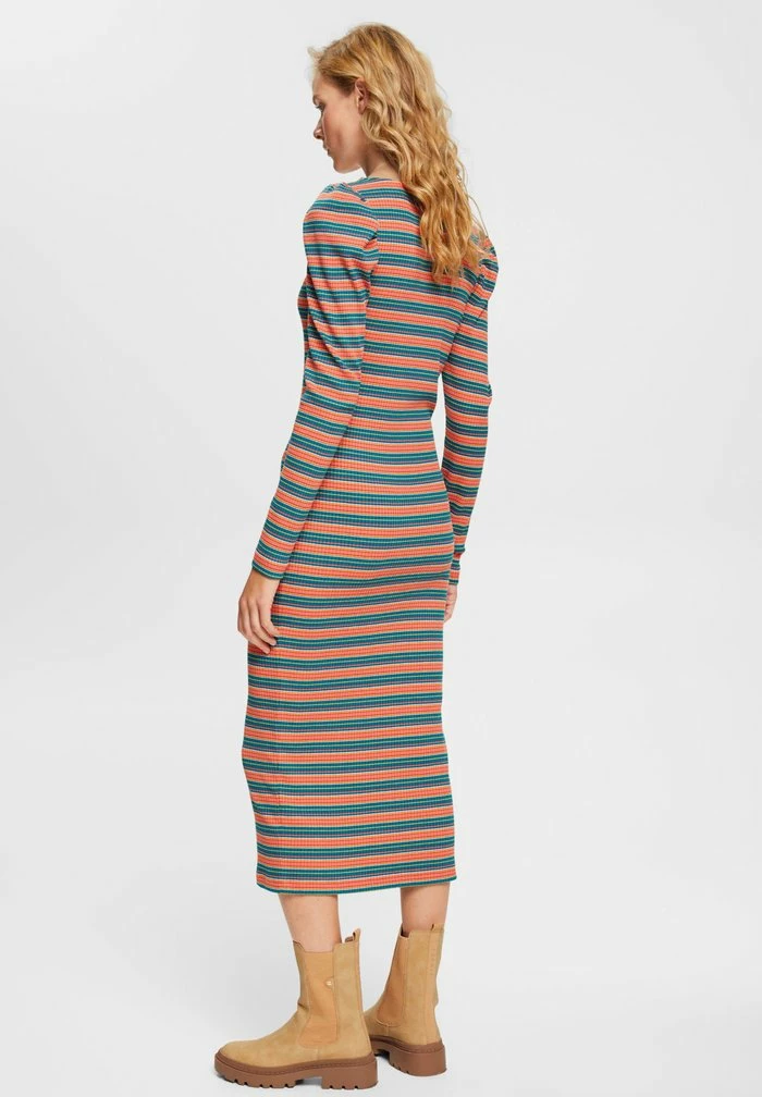 Edc By Esprit VOL SLEEVE - Shift Dress - Coral 3 Edc By Esprit VOL SLEEVE - Shift Dress - Coral - Image 3