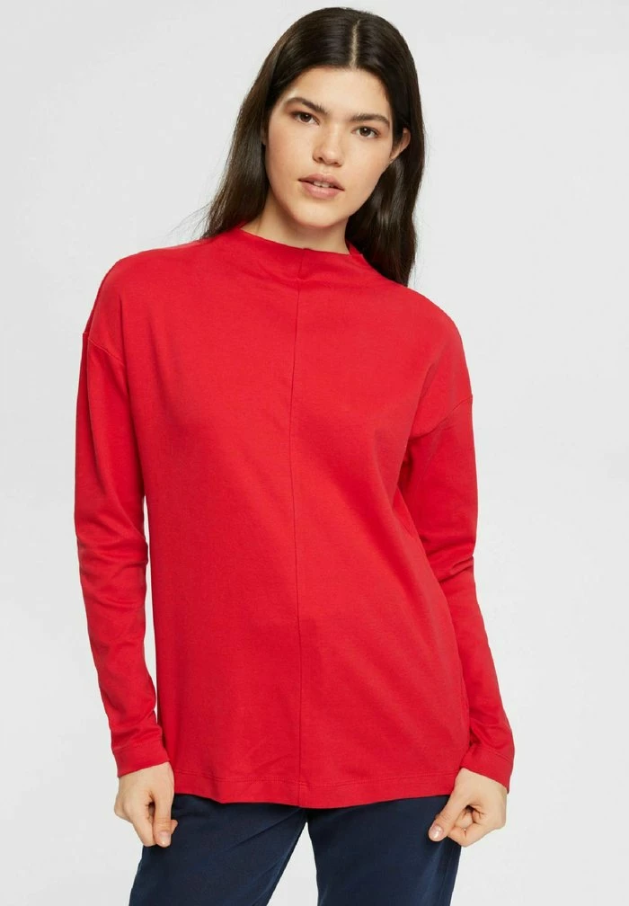 Edc By Esprit LONGSLEEVE - Long Sleeved Top - Dark Red 1 Edc By Esprit LONGSLEEVE - Long Sleeved Top - Dark Red