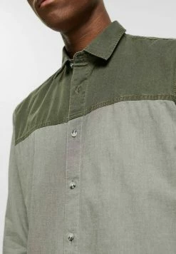 Edc By Esprit REGULAR FIT - Shirt - Dark Khaki -edc by Esprit Shop 5ad99d1836814b7fbe7dd1ef73cdbacd