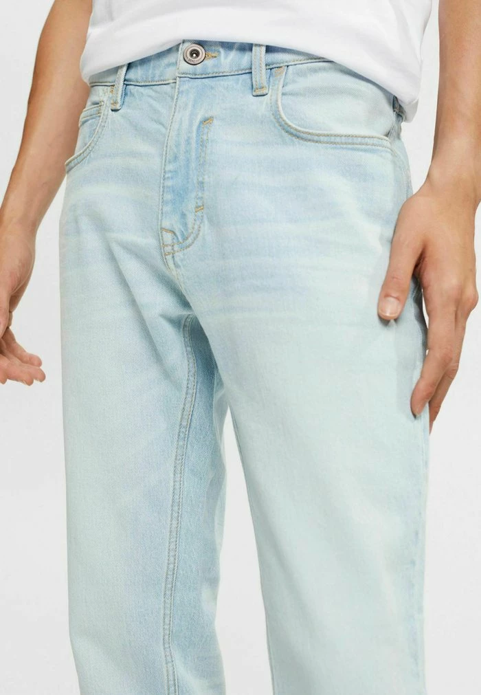 Edc By Esprit STRETCH - Straight Leg Jeans - Blue Bleached 4 Edc By Esprit STRETCH - Straight Leg Jeans - Blue Bleached - Image 4