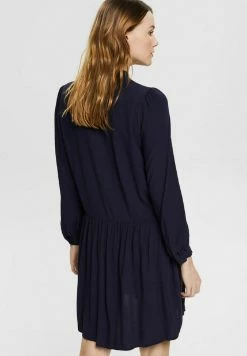 Edc By Esprit Shirt Dress - Navy -edc by Esprit Shop 5ae9c1d17c884dad86ea017d82dc7c32