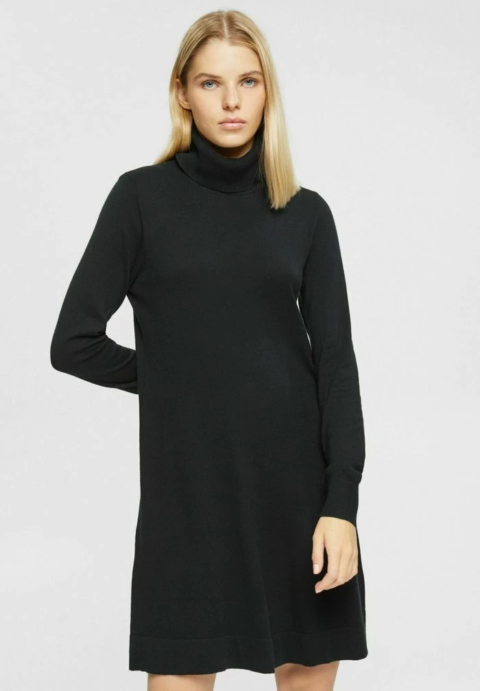 Edc By Esprit FLAT - Jersey Dress - Black 1 Edc By Esprit FLAT - Jersey Dress - Black