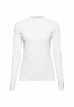 Edc By Esprit FULL NEEDLE MOCK NECK LONG SLEEVE - Long Sleeved Top - White -edc by Esprit Shop 5b5f366504904021a87eb5abb387142c