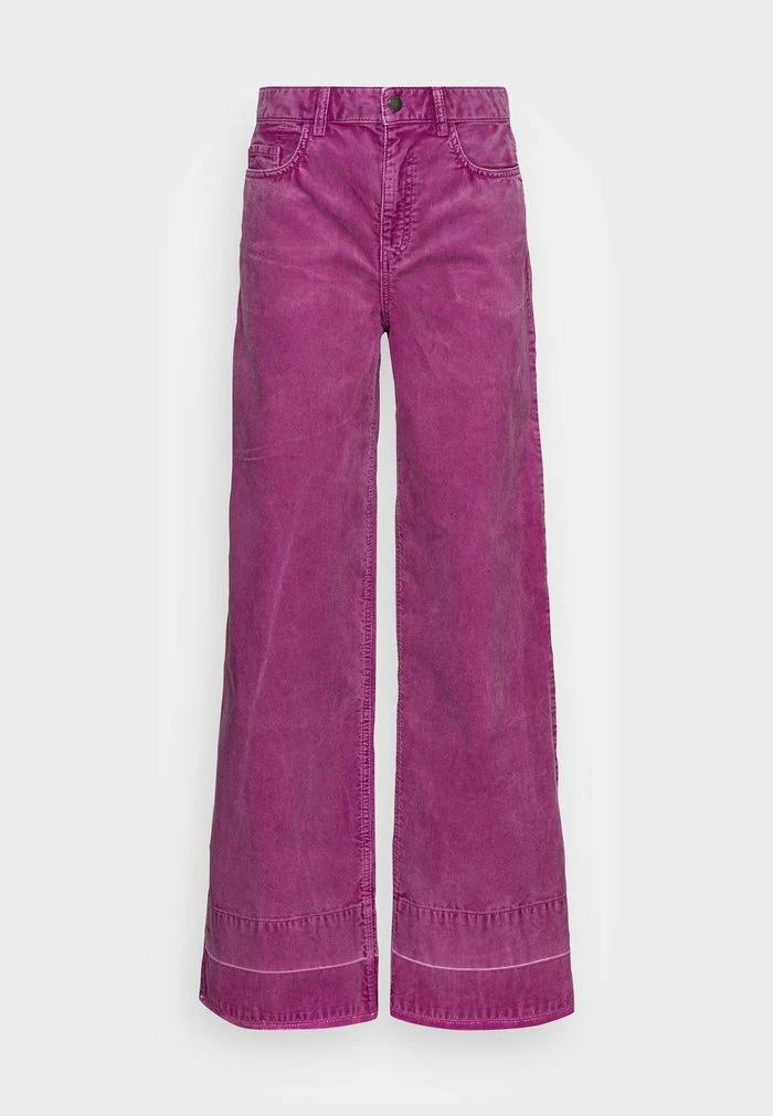 Edc By Esprit WIDE - Trousers - Violet 1 Edc By Esprit WIDE - Trousers - Violet