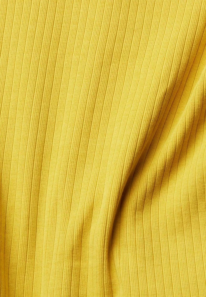Edc By Esprit MIT ROLLKRAGEN - Long Sleeved Top - Dusty Yellow 6 Edc By Esprit MIT ROLLKRAGEN - Long Sleeved Top - Dusty Yellow - Image 6