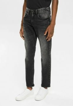 Edc By Esprit OUT STRETCH - Straight Leg Jeans - Black Medium Wash
