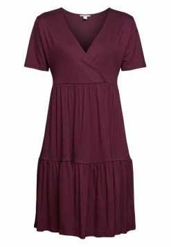 Edc By Esprit Jersey Dress - Bordeaux Red -edc by Esprit Shop 5d0f922a0a4e4fa3bfd074669b32e9be
