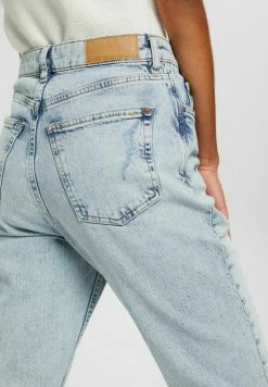 Edc By Esprit Straight Leg Jeans - Blue Bleached -edc by Esprit Shop 5e422586cd2b416292c45f78040b73d7