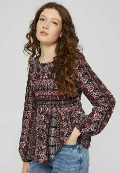 Edc By Esprit MIT SMOK DETAILS - Blouse - Garnet Red