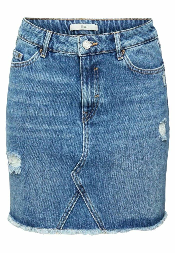Edc By Esprit Denim Skirt - Blue Medium Washed 6 Edc By Esprit Denim Skirt - Blue Medium Washed - Image 6