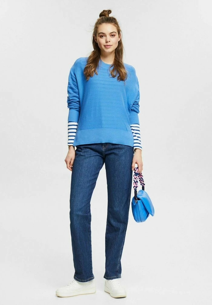 Edc By Esprit MIT LOCHSTRICK - Jumper - Ink 2 Edc By Esprit MIT LOCHSTRICK - Jumper - Ink - Image 2