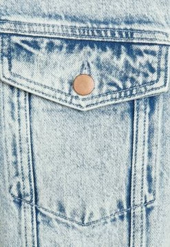 Edc By Esprit CROP JACKET - Denim Jacket - Blue -edc by Esprit Shop 60454fe7556746abaf259bb687201325