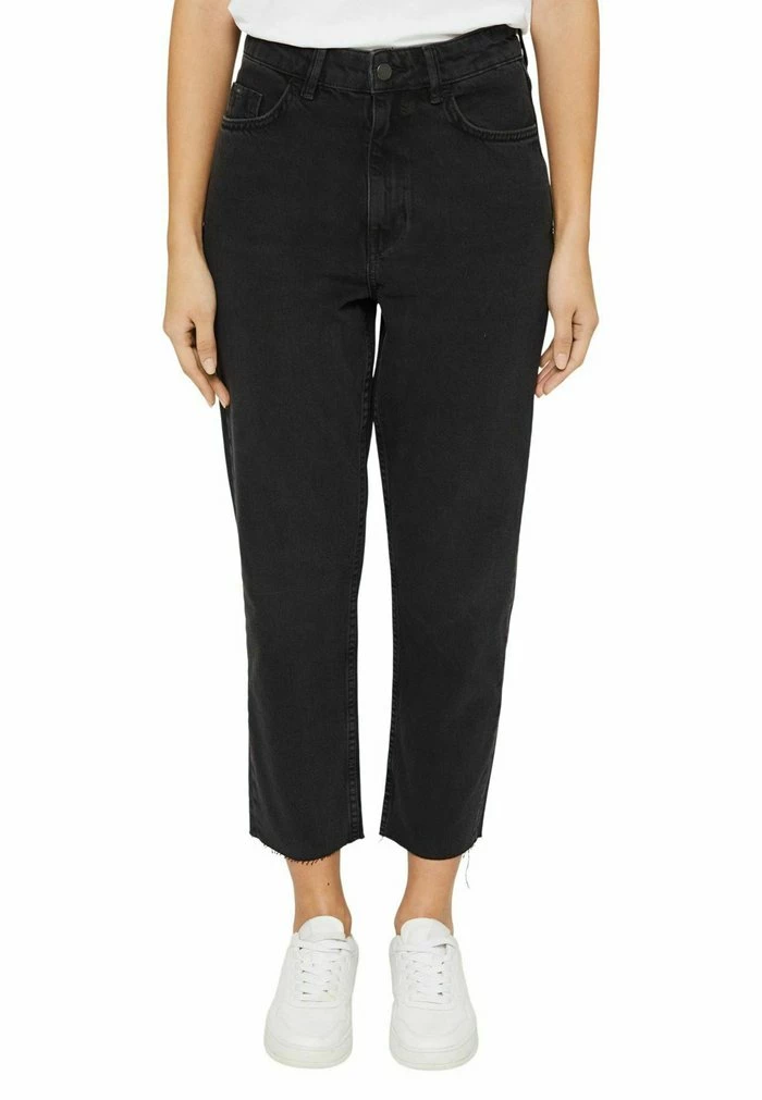 Edc By Esprit Straight Leg Jeans - Black Dark Washed 5 Edc By Esprit Straight Leg Jeans - Black Dark Washed - Image 5