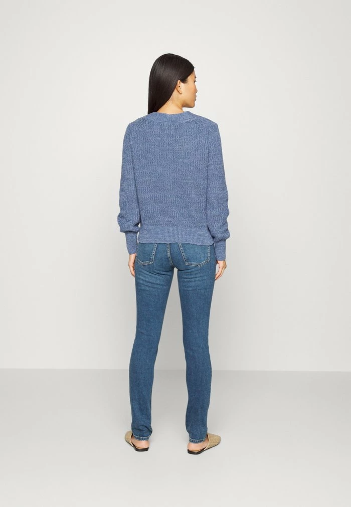 Edc By Esprit MEDIUM RISE HIGH STRETCH - Slim Fit Jeans - Blue Dark Wash 3 Edc By Esprit MEDIUM RISE HIGH STRETCH - Slim Fit Jeans - Blue Dark Wash - Image 3