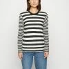 Edc By Esprit STRIPE - Long Sleeved Top - Black