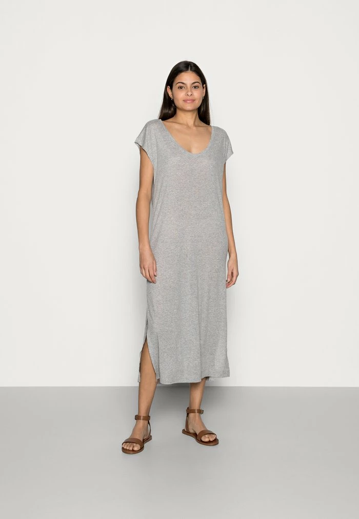 Edc By Esprit DRESS - Jersey Dress - Light Grey 1 Edc By Esprit DRESS - Jersey Dress - Light Grey