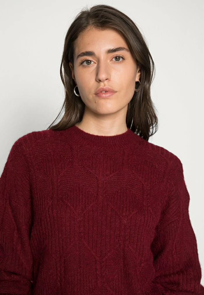 Edc By Esprit SWEATER - Jumper - Dark Red 5 Edc By Esprit SWEATER - Jumper - Dark Red - Image 5