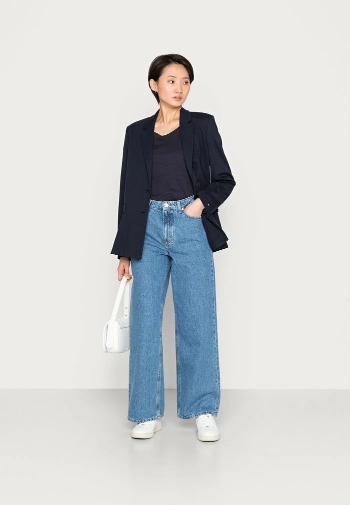 Edc By Esprit SLUB ROUND NECK 2 PACK - Basic T-shirt - Navy 2 Edc By Esprit SLUB ROUND NECK 2 PACK - Basic T-shirt - Navy - Image 2