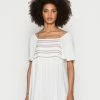 Edc By Esprit SMOCK BLOUSE - Blouse - Off White