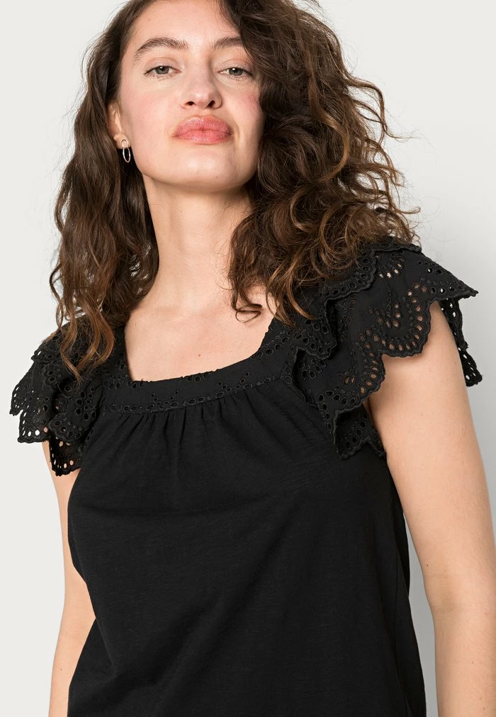 Edc By Esprit ANGLAI - Print T-shirt - Black 5 Edc By Esprit ANGLAI - Print T-shirt - Black - Image 5