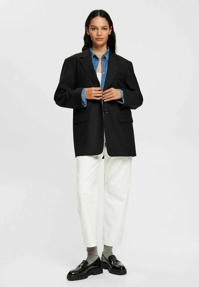 Edc By Esprit Short Coat - Black 2 Edc By Esprit Short Coat - Black - Image 2