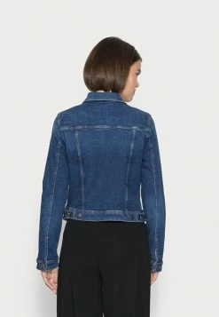 Edc By Esprit JACKET - Denim Jacket - Blue Dark Wash -edc by Esprit Shop 63c1c1fcee8545389520967025d4dfad