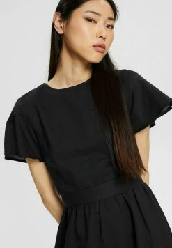 Edc By Esprit MIT RÜCKENAUSSCHNITT - Day Dress - Black -edc by Esprit Shop 642d9012d4e7431fb09c1ac49837d228