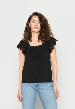 Edc By Esprit ANGLAI - Print T-shirt - Black