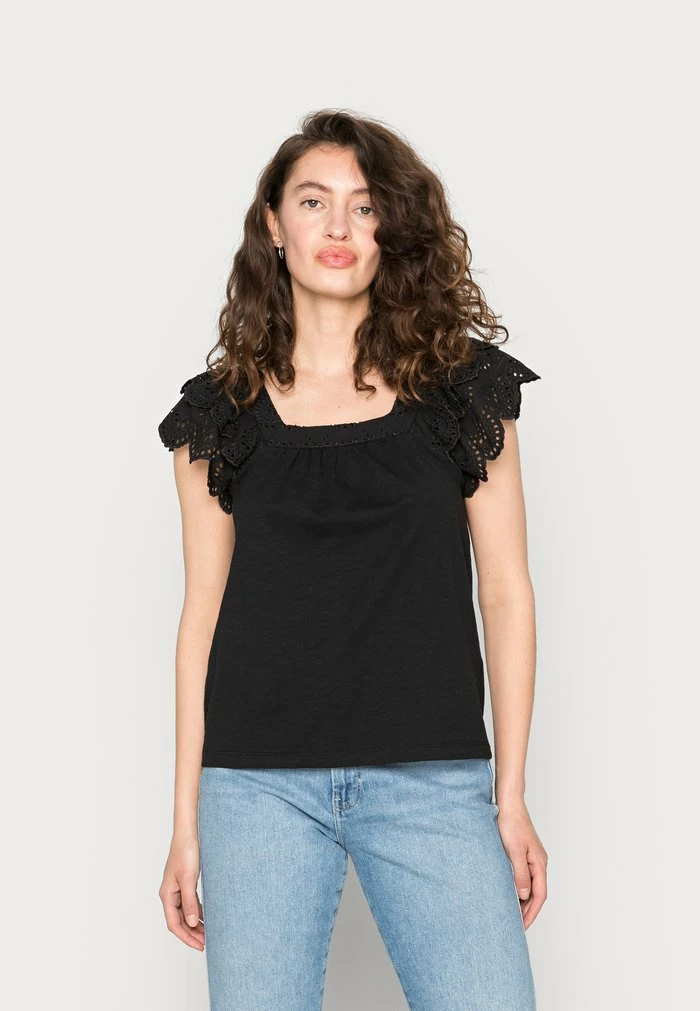 Edc By Esprit ANGLAI - Print T-shirt - Black 1 Edc By Esprit ANGLAI - Print T-shirt - Black