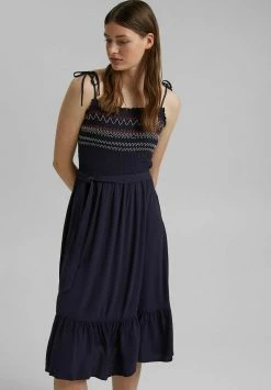 Edc By Esprit Day Dress - Navy