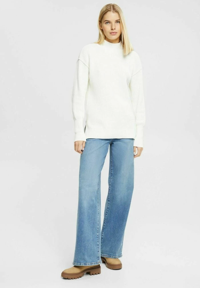 Edc By Esprit MIT MOCKNECK - Jumper - Off White 2 Edc By Esprit MIT MOCKNECK - Jumper - Off White - Image 2