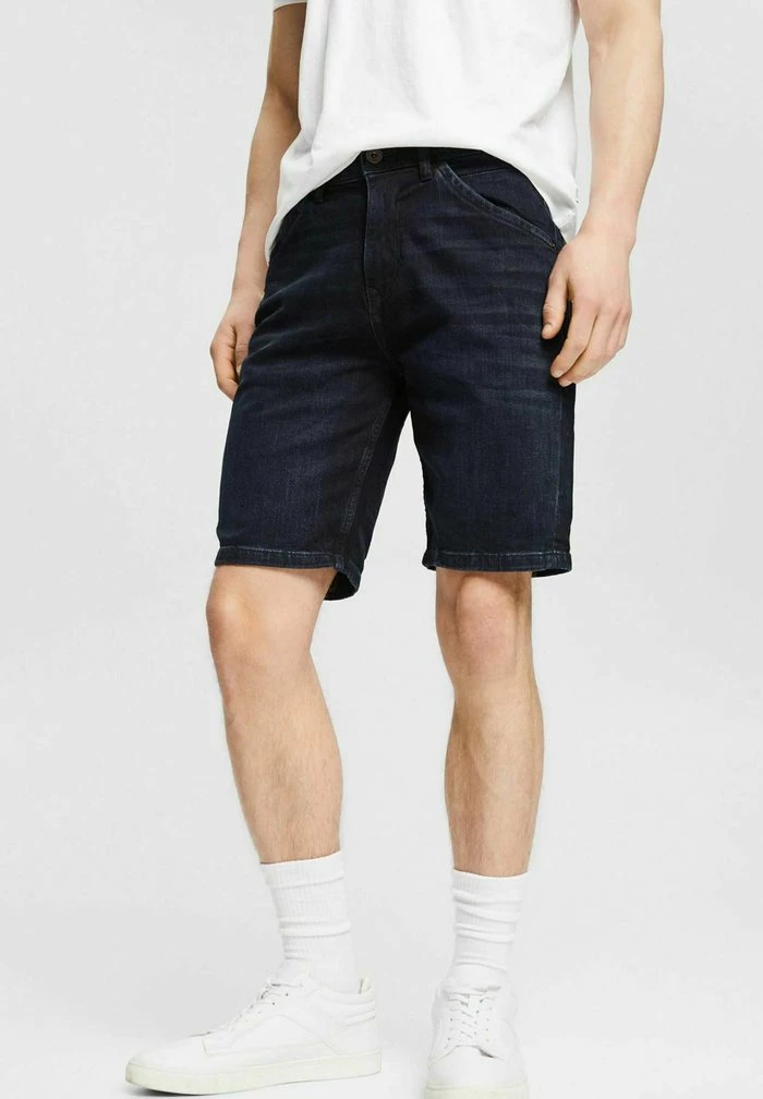 Edc By Esprit Denim Shorts - Blue Black 1 Edc By Esprit Denim Shorts - Blue Black