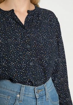 Edc By Esprit FLUID BLOUSE - Blouse - Navy -edc by Esprit Shop 65dacdf57bae4d1ba28579198eabfebe