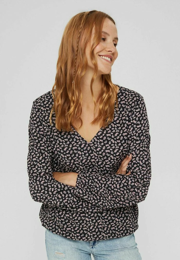 Edc By Esprit Blouse - New Black 2 Edc By Esprit Blouse - New Black - Image 2