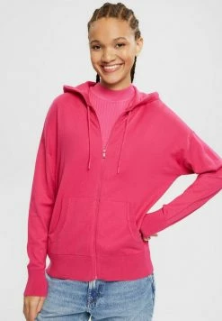 Edc By Esprit HOOD - Cardigan - Pinkfuchsia
