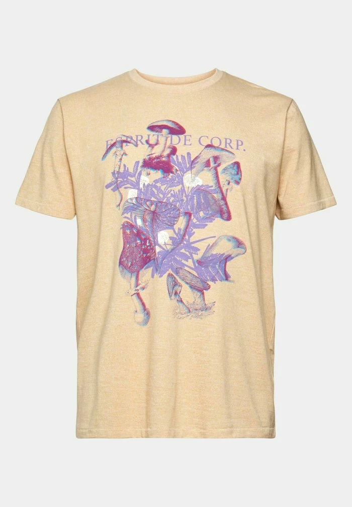 Edc By Esprit REGULAR FIT - Print T-shirt - Sand 7 Edc By Esprit REGULAR FIT - Print T-shirt - Sand - Image 7