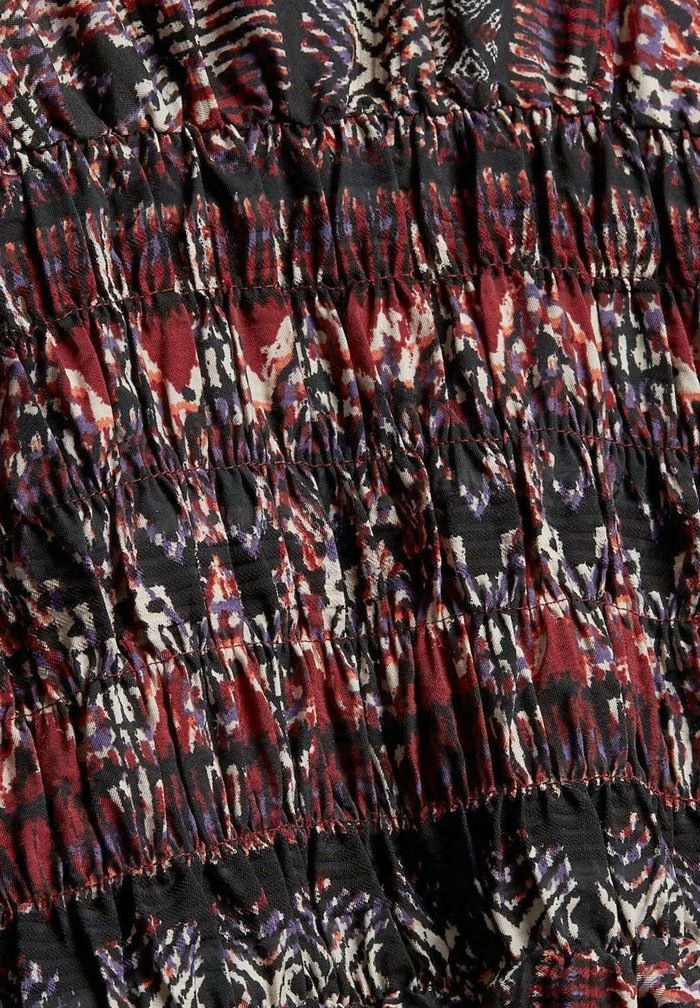 Edc By Esprit MIT SMOK DETAILS - Blouse - Garnet Red 8 Edc By Esprit MIT SMOK DETAILS - Blouse - Garnet Red - Image 8