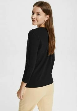 Edc By Esprit MIT HENLEY AUSSCHNITT - Long Sleeved Top - Black 9 Edc By Esprit MIT HENLEY AUSSCHNITT - Long Sleeved Top - Black -edc by Esprit Shop 6ac0645732cb4c54a3d306f61b4ed30c