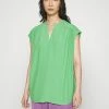 Edc By Esprit SLUB V NECK - Basic T-shirt - Green