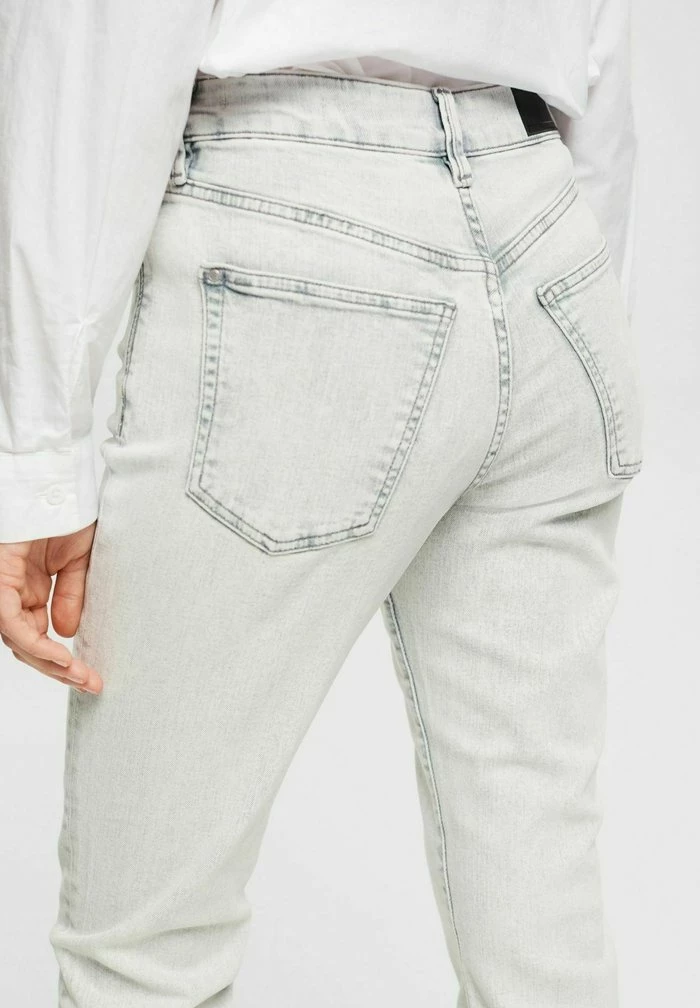 Edc By Esprit Slim Fit Jeans - Grey Bleached 3 Edc By Esprit Slim Fit Jeans - Grey Bleached - Image 3