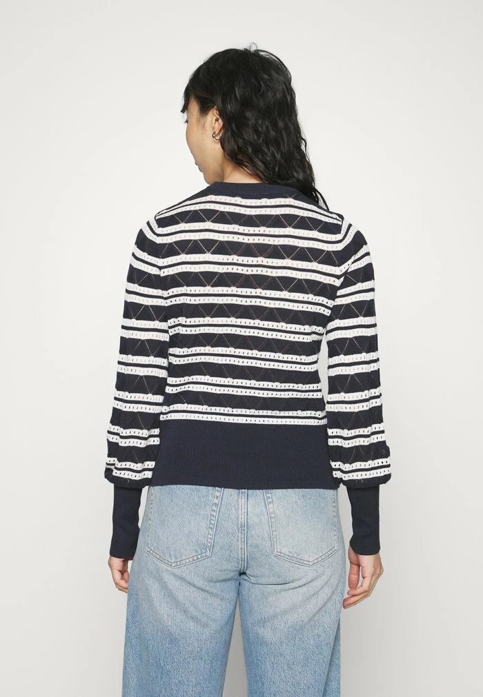 Edc By Esprit POINTELLE - Jumper - Navy 3 Edc By Esprit POINTELLE - Jumper - Navy - Image 3