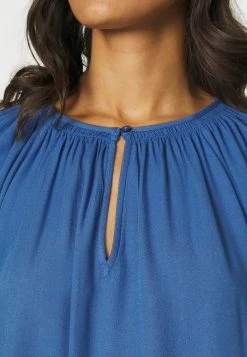 Edc By Esprit LOOSE BLOUSE - Long Sleeved Top - Blue -edc by Esprit Shop 6c22fd73c96249359c15451459d88d1e